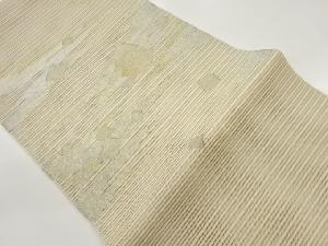 絽綴れ霞に色紙模様織出し名古屋帯